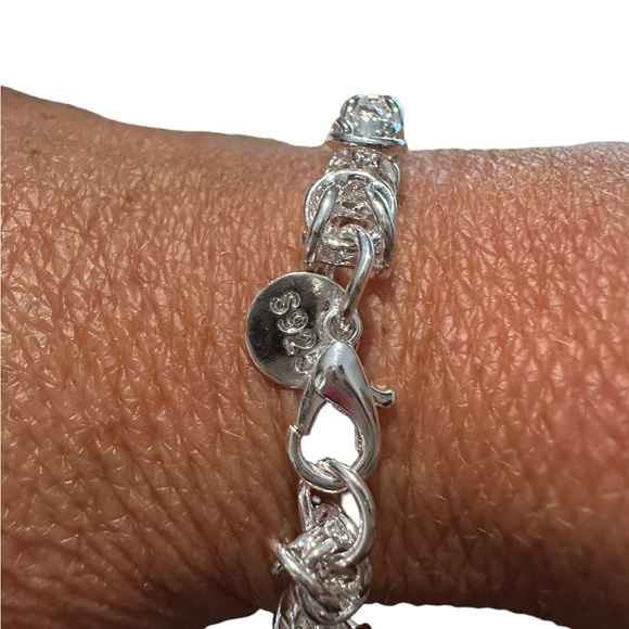 Twisted Metal Silver Stackable Bracelet - Picture 3 of 5